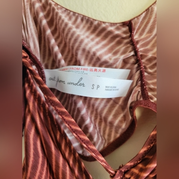 Nwt Urban Outfitters Crop Top | Pink, Stripe, Size Small - Picture 4 of 5